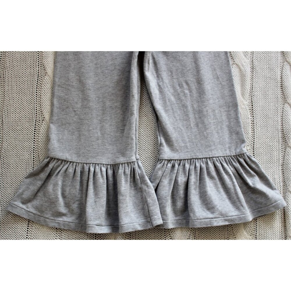 Lot of 2 MATILDA JANE Girl's Big Ruffles Pants Black & Gray, Size 4 REPAIR - Picture 12 of 12